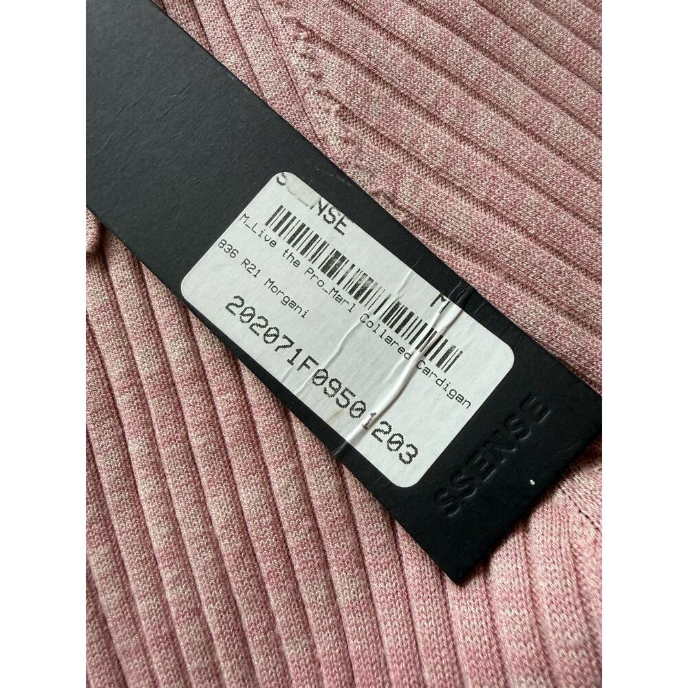 NWT Live The Process Ribbed Ribbed Knit Cardigan Dusty Pink M - Picture 3 of 4